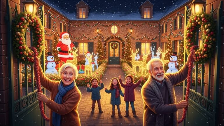 Générosité Noël : Un Jardin Illuminé Sauvé par la Solidarité