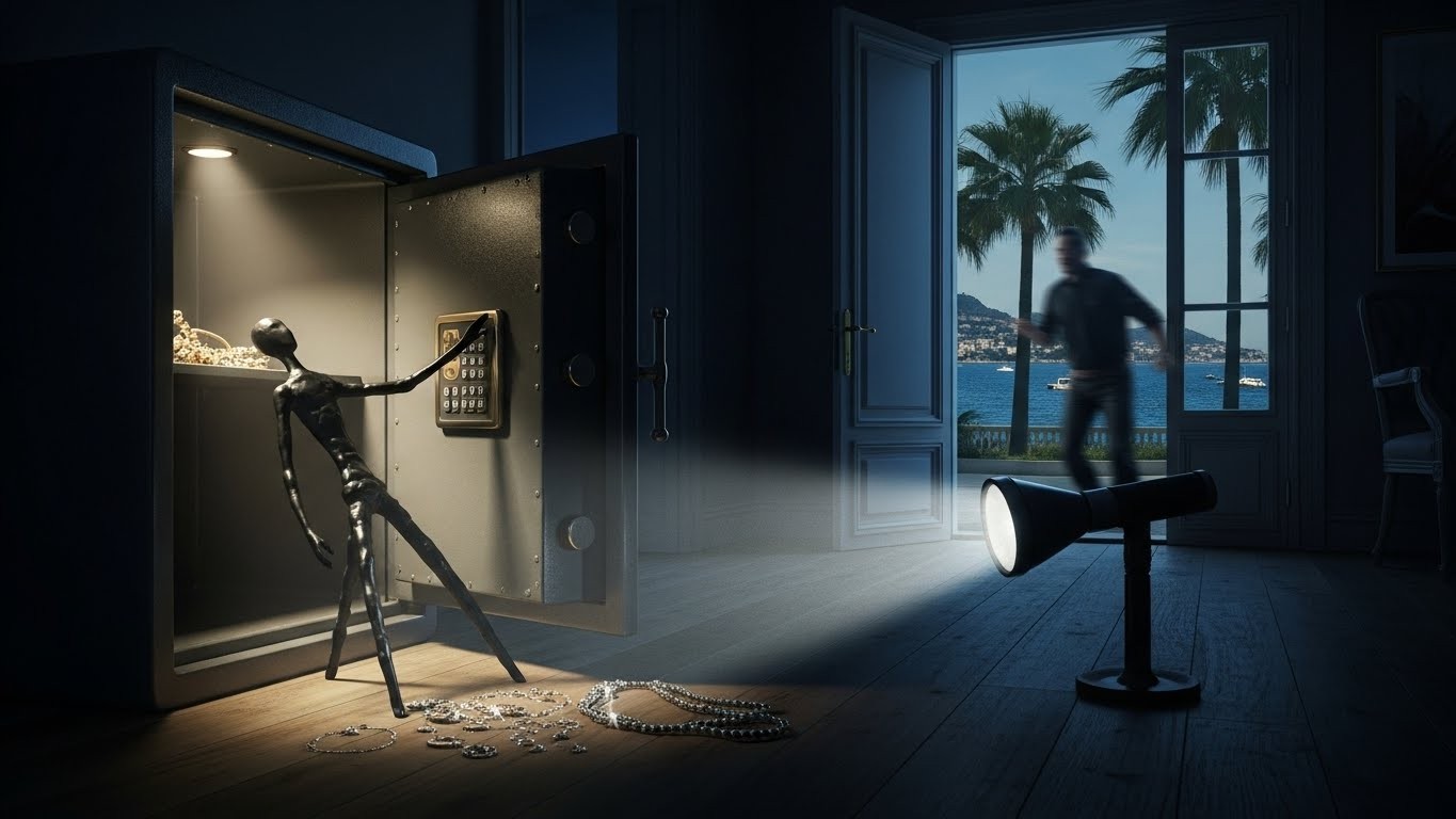 Une octogénaire se fait voler un coffre avec une statuette de Giacometti… qui finit à Cannes et se révèle fausse ! Récit d’un vol rocambolesque devenu comédie judiciaire.