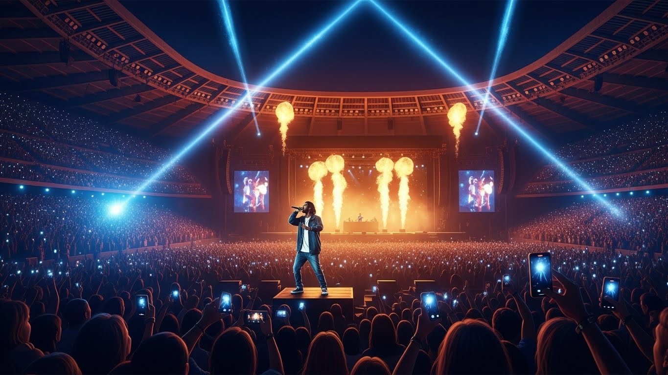 Découvrez comment Gims domine la scène musicale française après un succès fou en 2025. Deux nouvelles dates à Paris La Défense Arena en décembre 2026 annoncées ! Un phénomène à ne pas manquer.