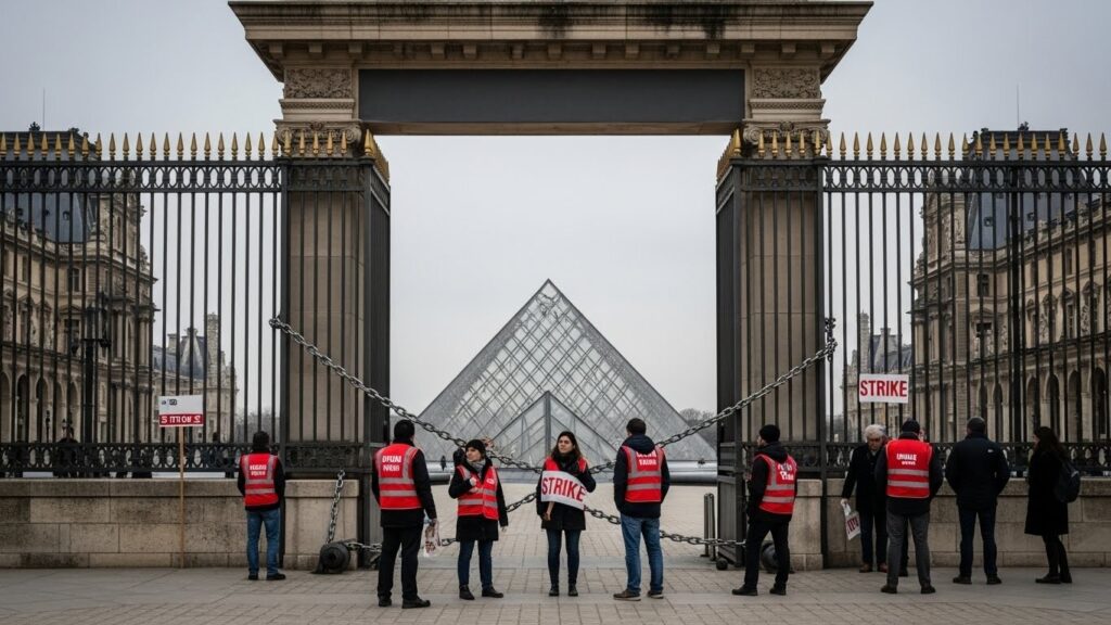 Grève au Louvre : Le Musée Fermé ce Lundi Matin