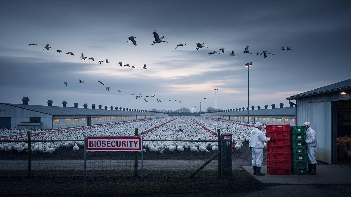 Découverte alarmante d’un foyer de grippe aviaire hautement pathogène dans les Landes : 16 500 volailles condamnées. Retour d’une menace que l’on croyait maîtrisée ?