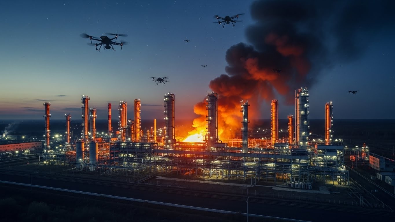 La guerre en Ukraine s'intensifie avec des attaques de drones répétées sur une grande raffinerie russe. Deux frappes en trois jours à Iaroslavl : impacts économiques et stratégiques décryptés.