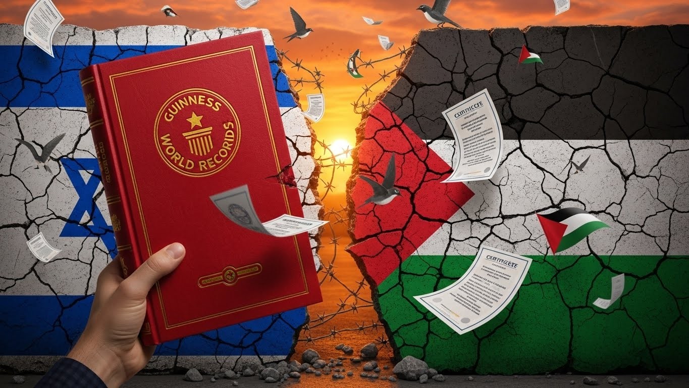 Depuis novembre 2023, Guinness World Records refuse d’homologuer les records venant d’Israël ou des territoires palestiniens. Une décision rare qui interroge sur la neutralité des institutions face au conflit. Décryptage complet.