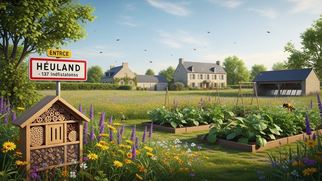 Découvrez Heuland, minuscule village du Calvados avec seulement 137 habitants, devenu un véritable sanctuaire pour les abeilles grâce au label Apicité à son plus haut niveau. Une histoire inspirante d'écologie locale.