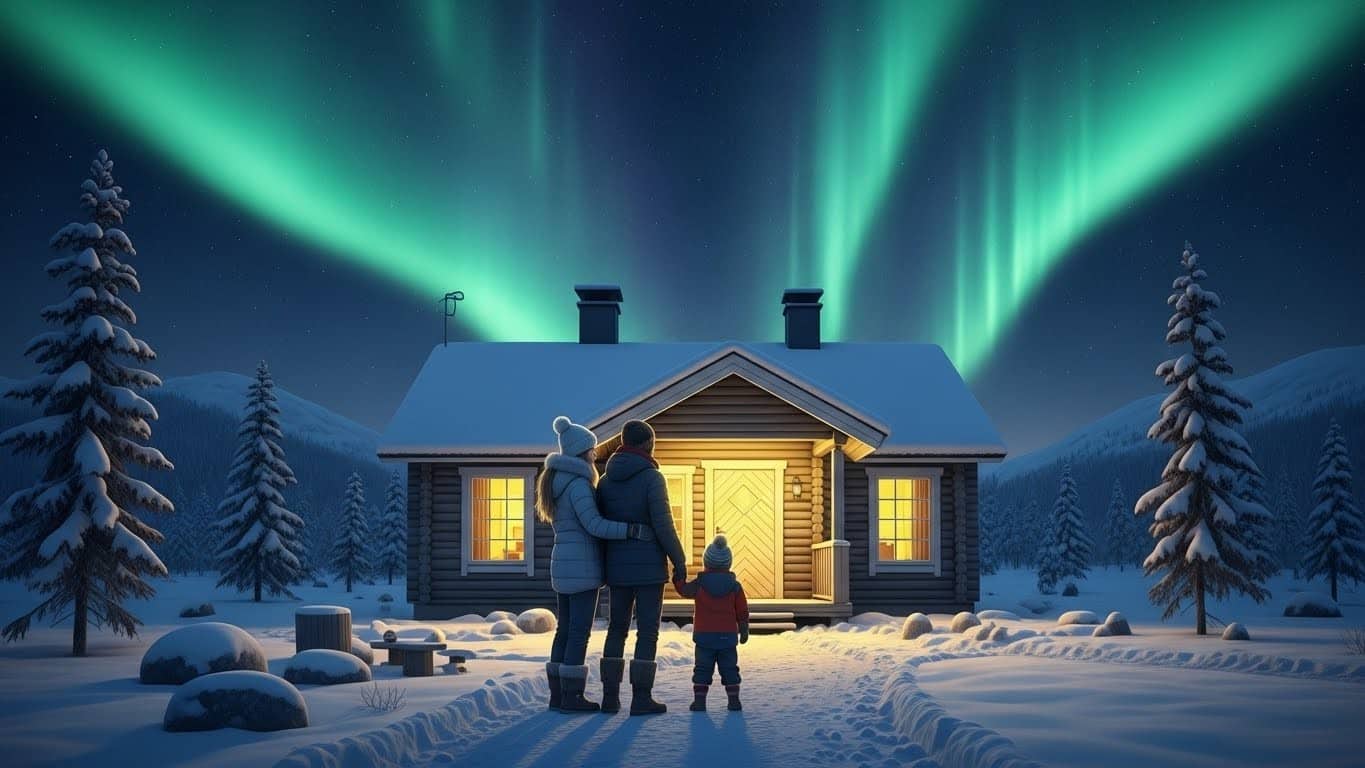 Découvrez l'histoire touchante d'un couple français qui a tout plaqué pour s'installer en Laponie finlandaise avec leur enfant. Une nouvelle vie plus sereine au milieu des aurores boréales et de la nature sauvage. Pourquoi ce choix radical ?