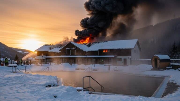 Incendie aux Bains de Llo : Fermeture Hivernale Inattendue