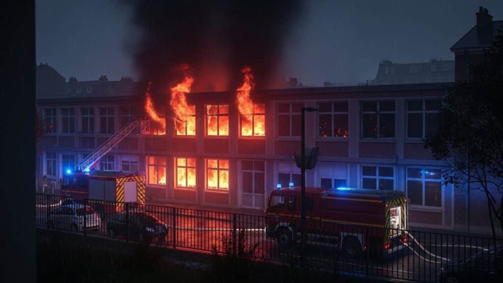 Incendie Criminel au Collège de Dijon : Peur et Inquiétude