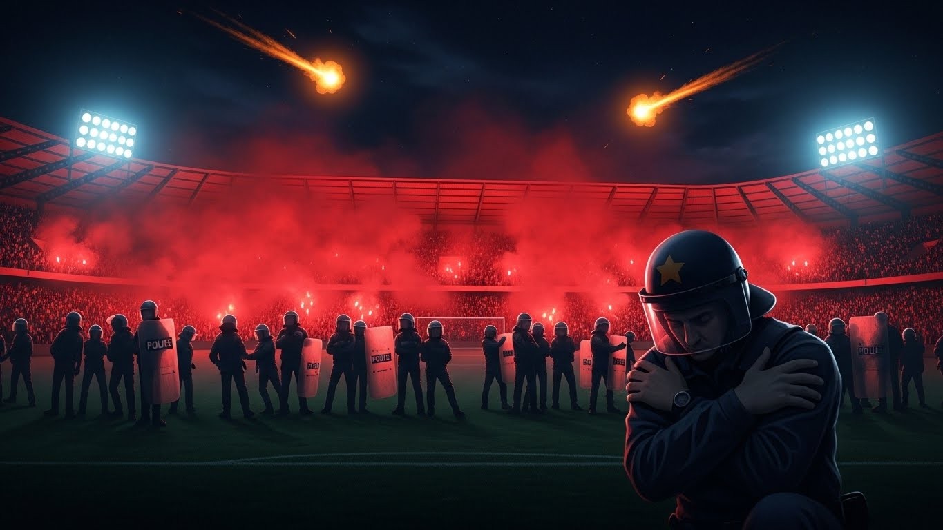 Après la victoire 4-0 de Reims face à Laval en Ligue 2, la fête a tourné au chaos. Mortiers, intrusion sur la pelouse et un policier blessé : retour sur des incidents qui posent encore question.