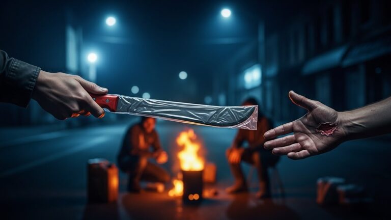 Influenceur Distribue Machettes aux Sans-Abri : Choc