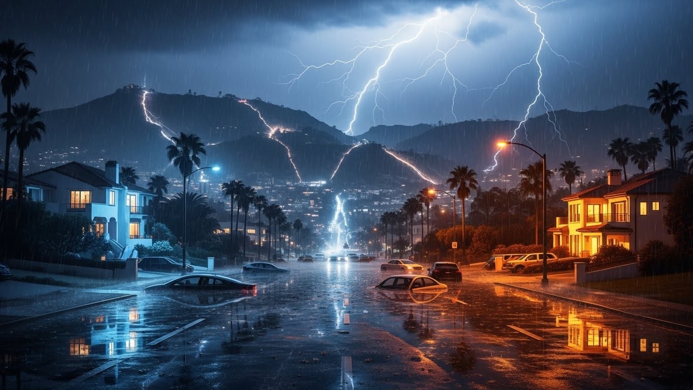 Découvrez les risques d'inondations massives prévues à Los Angeles pour Noël 2025. Pluies torrentielles, évacuations et vigilance accrue dans les zones huppées comme Malibu. Une tempête dangereuse à suivre.
