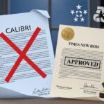 Interdiction de Calibri aux USA : Retour à Times New Roman