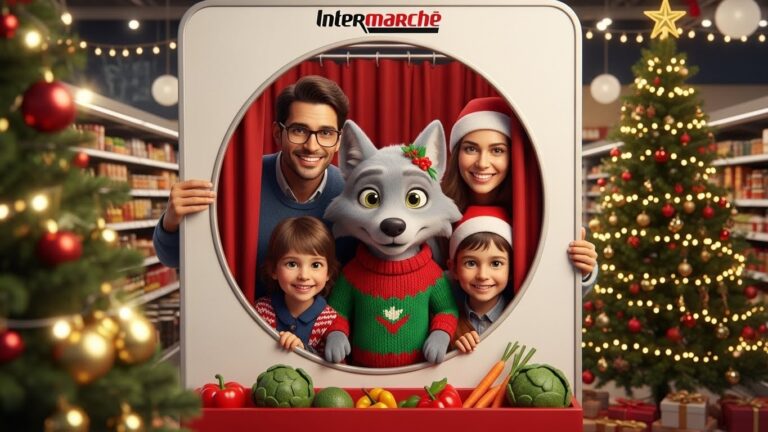 Intermarché Lance Photomaton IA avec Loup de Noël