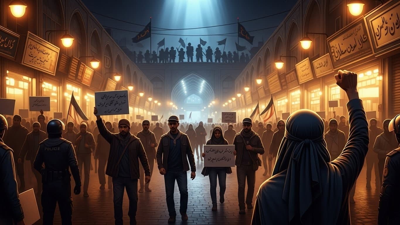 L'Iran traverse une vague de contestations inédite. Commerçants et étudiants défient le régime face à l'inflation galopante. Entre répression et concessions, la situation reste tendue. Découvrez l'analyse complète.