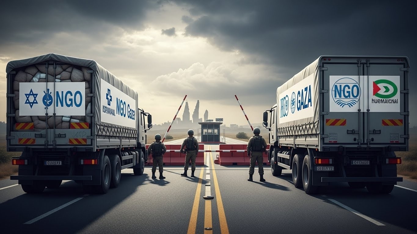 Dès jeudi, Israël bloque l'entrée à Gaza pour 37 organisations humanitaires refusant de livrer les noms de leurs employés palestiniens. Une mesure justifiée par des soupçons de liens terroristes qui soulève de vives inquiétudes sur l'aide humanitaire.