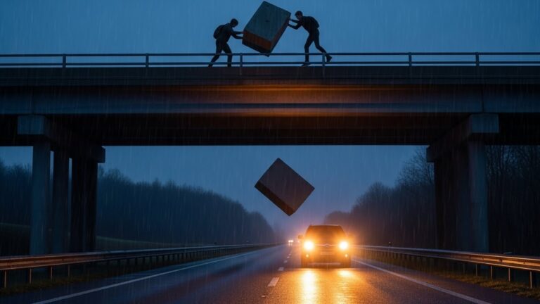 Jet de Bloc de Béton depuis un Pont : Deux Mineurs Assignés