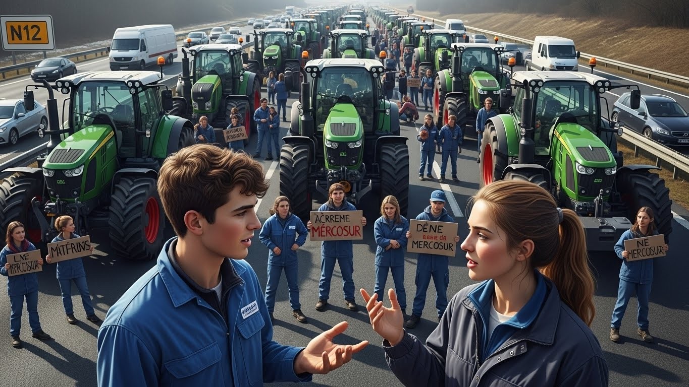 Découvrez pourquoi les jeunes agriculteurs ont bloqué la N12 dans les Yvelines contre l'accord Mercosur. Une mobilisation déterminée d'une génération qui refuse la concurrence déloyale et veut protéger l'avenir de l'agriculture française.