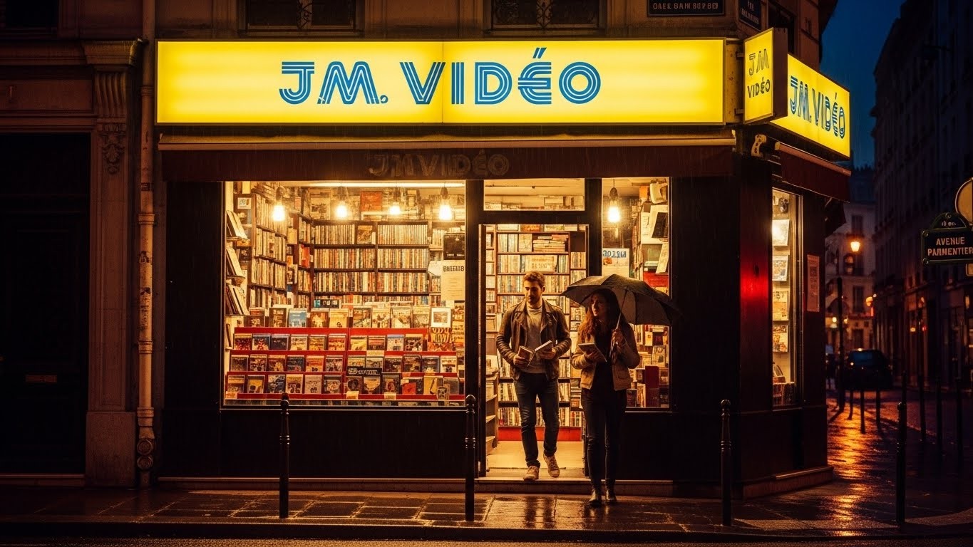 Dernier vidéoclub mythique de Paris, JM Vidéo était au bord de la fermeture. Une cagnotte a tout changé : 42 000 € récoltés et un retour en force des clients. L’histoire complète d’un sauvetage qui redonne espoir à la location physique.