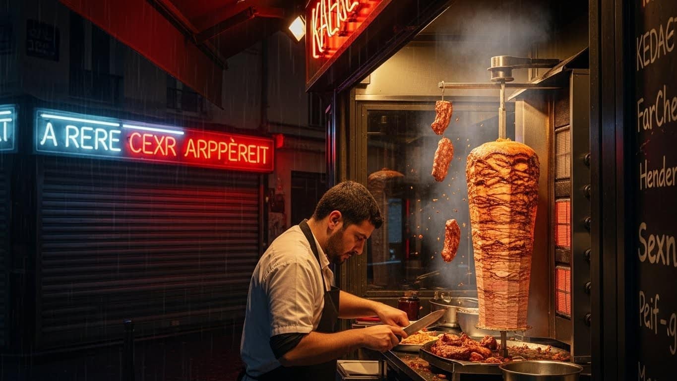 Le kebab, roi incontesté des nuits parisiennes pendant 20 ans, perd du terrain face à la concurrence. Pourquoi les artisans résistent-ils encore ? Découvrez les secrets d’une viande maison qui fait toute la différence.