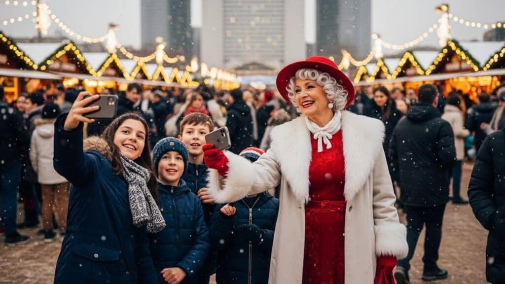 La Mère Noël Sort de l&rsquo;Ombre sur les Marchés de Noël