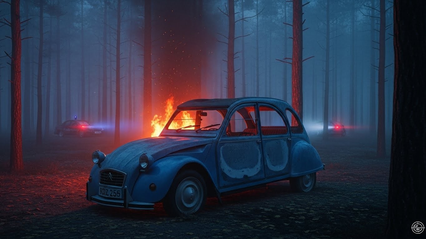 En 1965, un banquier est retrouvé calciné dans sa 2CV au cœur d’un bois. Ce qui semblait être un accident devient une affaire criminelle glaçante où la rumeur va détruire des vies. Découvrez toute l’histoire.