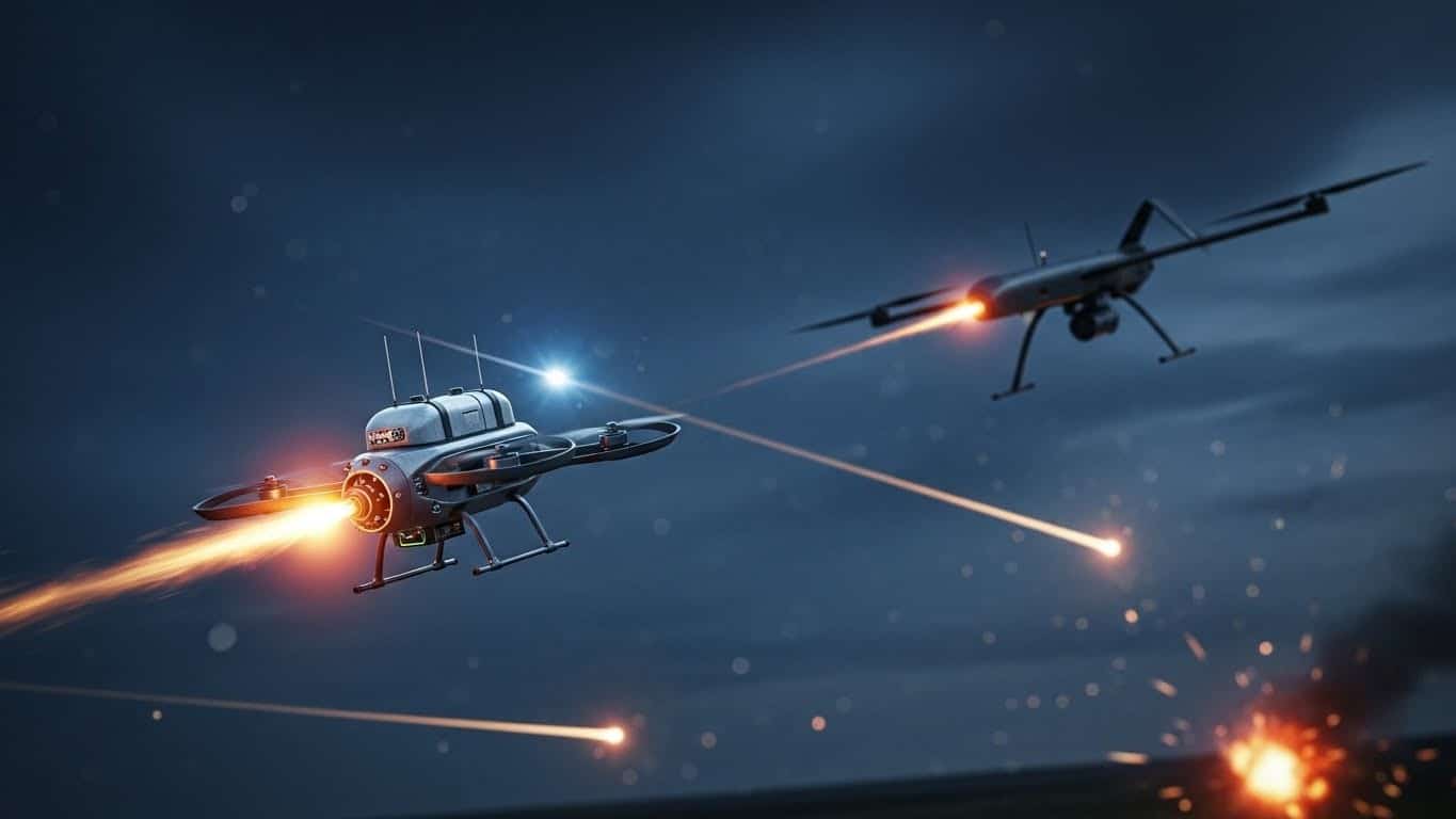 Découvrez le Sting, ce drone intercepteur ukrainien à seulement 2000 euros qui révolutionne la défense aérienne et freine les avancées russes. Une innovation low-cost décisive dans le conflit.