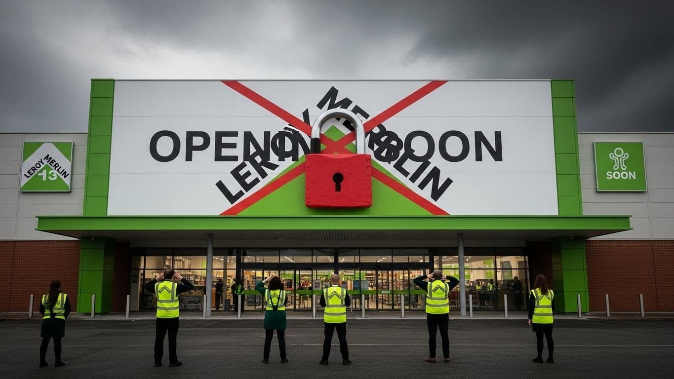 À Saintes, un magasin Leroy Merlin tout neuf reste portes closes à cause d’un recours de concurrents. 20 millions investis, 110 salariés prêts… et tout s’arrête. L’histoire choc d’un projet stoppé net.