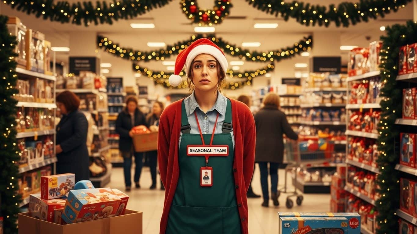 Découvrez les milliers de travailleurs saisonniers qui font briller Noël : caissiers, livreurs, animateurs... Payés au Smic, souvent en CDD, ils sont les héros discrets des fêtes.