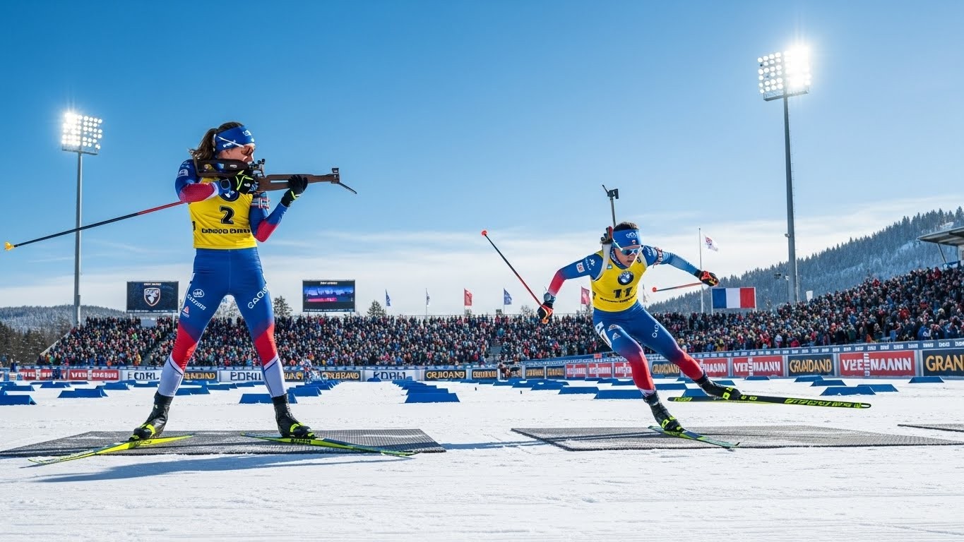 Découvrez comment Lou Jeanmonnot a dominé la poursuite du Grand-Bornand avec un 19/20 au tir, s'emparant du dossard jaune de leader de la Coupe du monde de biathlon. Une performance française étincelante !