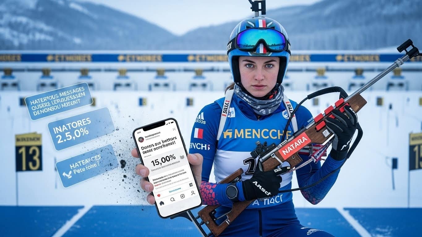 Découvrez comment la biathlète Lou Jeanmonnot a transformé des menaces de mort d’un parieur en leçon magistrale sur les dangers des paris sportifs. Une réponse maligne qui fait le tour du web.