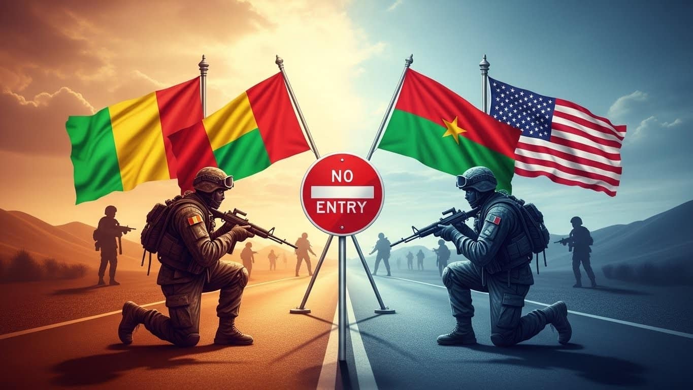 Découvrez comment le Mali et le Burkina Faso ont riposté aux restrictions de voyage imposées par Trump en interdisant l'entrée aux Américains. Analyse des tensions diplomatiques au Sahel.