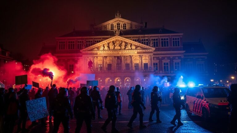 Manifestations à Amsterdam : 22 Arrestations Lors d&rsquo;un Concert