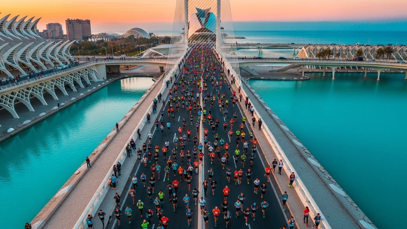 Découvrez pourquoi le Marathon de Valence est devenu le spot incontournable pour battre son record : parcours plat, météo idéale, ambiance folle... 35 000 coureurs attendus le 7 décembre !