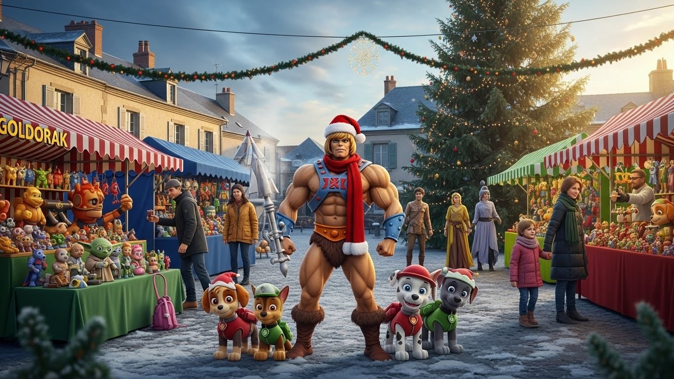 Découvrez le marché de Noël geek à Sainte-Savine (Aube) le 6 décembre : figurines culte, cosplay festif, goodies rétro et animations pour toutes les générations. Un événement unique qui fait revivre 40 ans de pop culture !