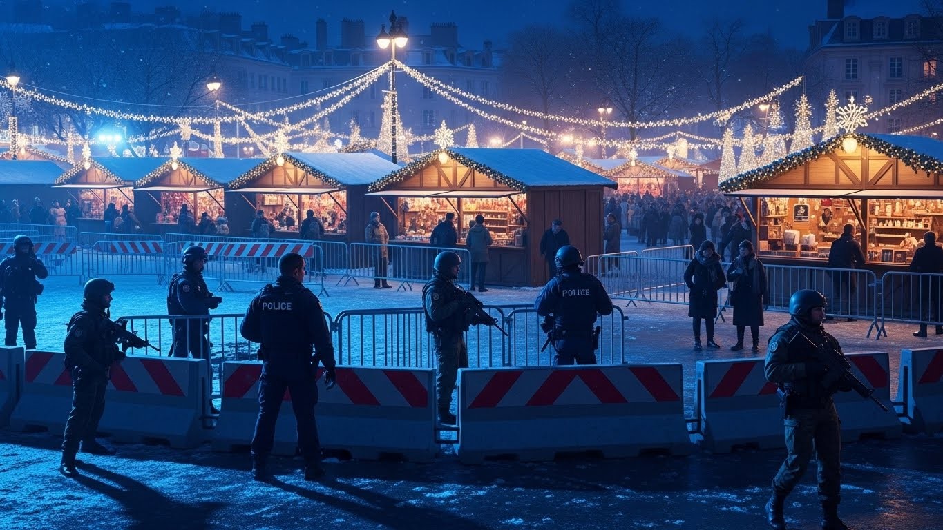 Face à une menace terroriste toujours élevée, le ministre de l’Intérieur ordonne un renforcement massif de la sécurité autour des marchés de Noël en France. Fouilles, Sentinelle, restrictions : tout ce qui change cet hiver.
