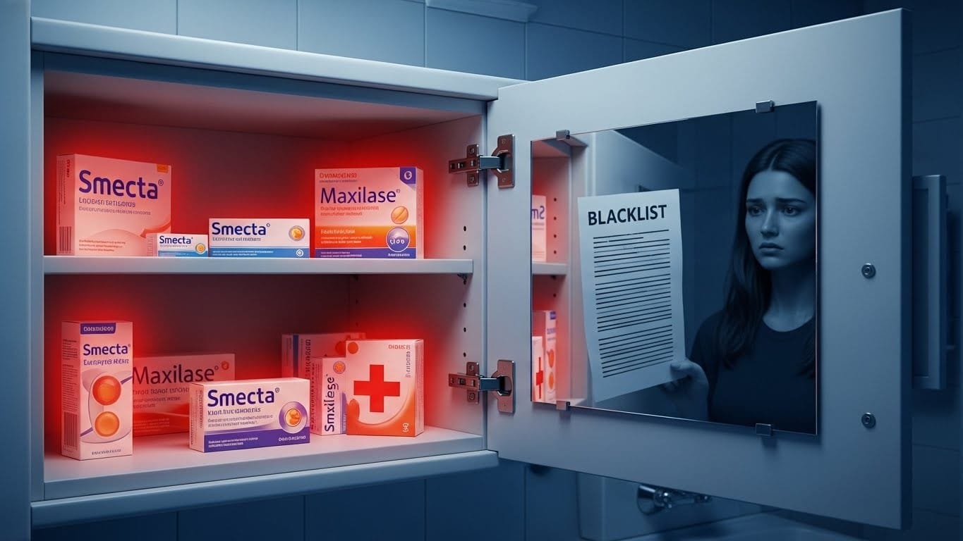 Smecta, Maxilase, chondroïtine… Découvrez la liste 2026 des médicaments jugés plus risqués qu’utiles par les experts indépendants. Quels traitements faut-il vraiment bannir de l’armoire à pharmacie ?