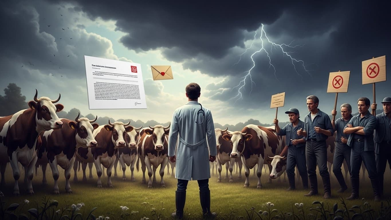 Découvrez l'affaire choc : un responsable syndical des vétérinaires menacé de mort après ses propos sur la dermatose bovine. Enquête ouverte, tensions agricoles explosives. Que se passe-t-il vraiment ?