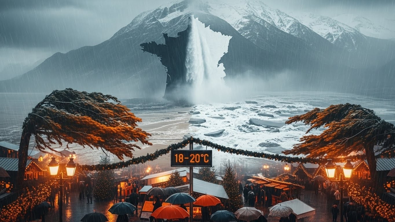 Pluie généralisée, vent soutenu et températures jusqu’à 20°C en décembre : découvrez les prévisions détaillées pour ce week-end en France et les conséquences inattendues d’un redoux aussi brutal.