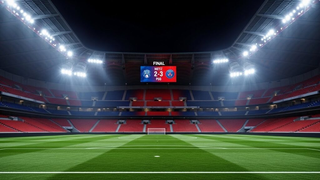 Metz-PSG (2-3) : Les Notes des Parisiens et les Étoiles Mbaye et Ndjantou