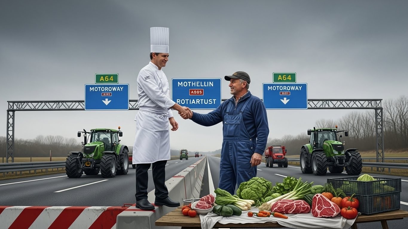 Découvrez pourquoi le célèbre chef Michel Sarran s'est rendu sur le barrage de l'A64 pour soutenir les agriculteurs mobilisés. Un geste fort qui met en lumière les difficultés d'une profession essentielle à notre gastronomie.