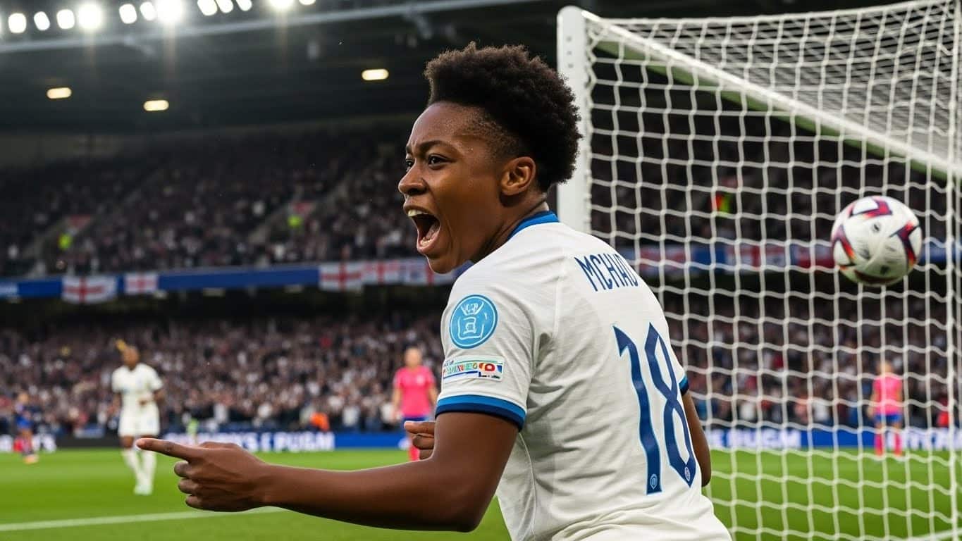 Découvrez comment Michelle Agyemang, jeune attaquante anglaise de 19 ans, est devenue l'héroïne inattendue de l'Euro 2025 avec l'Angleterre. Buts décisifs, prix individuel et blessure : son incroyable ascension.
