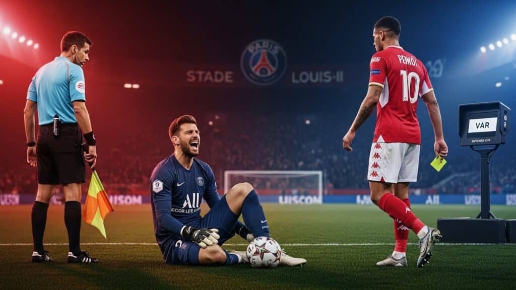 Monaco-PSG : Carton Rouge Oublié pour Camara sur Chevalier