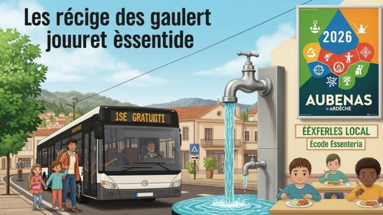 Municipales 2026 Aubenas : Gratuité Eau et Transports