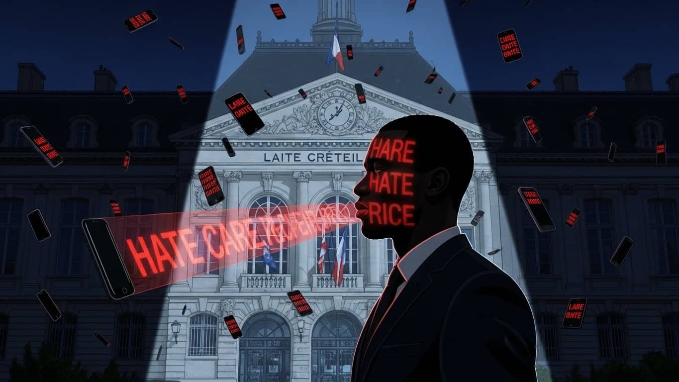 Dès l'annonce de sa candidature aux municipales 2026 à Créteil, le candidat LFI est submergé de messages racistes. Une haine qui interroge la démocratie locale.