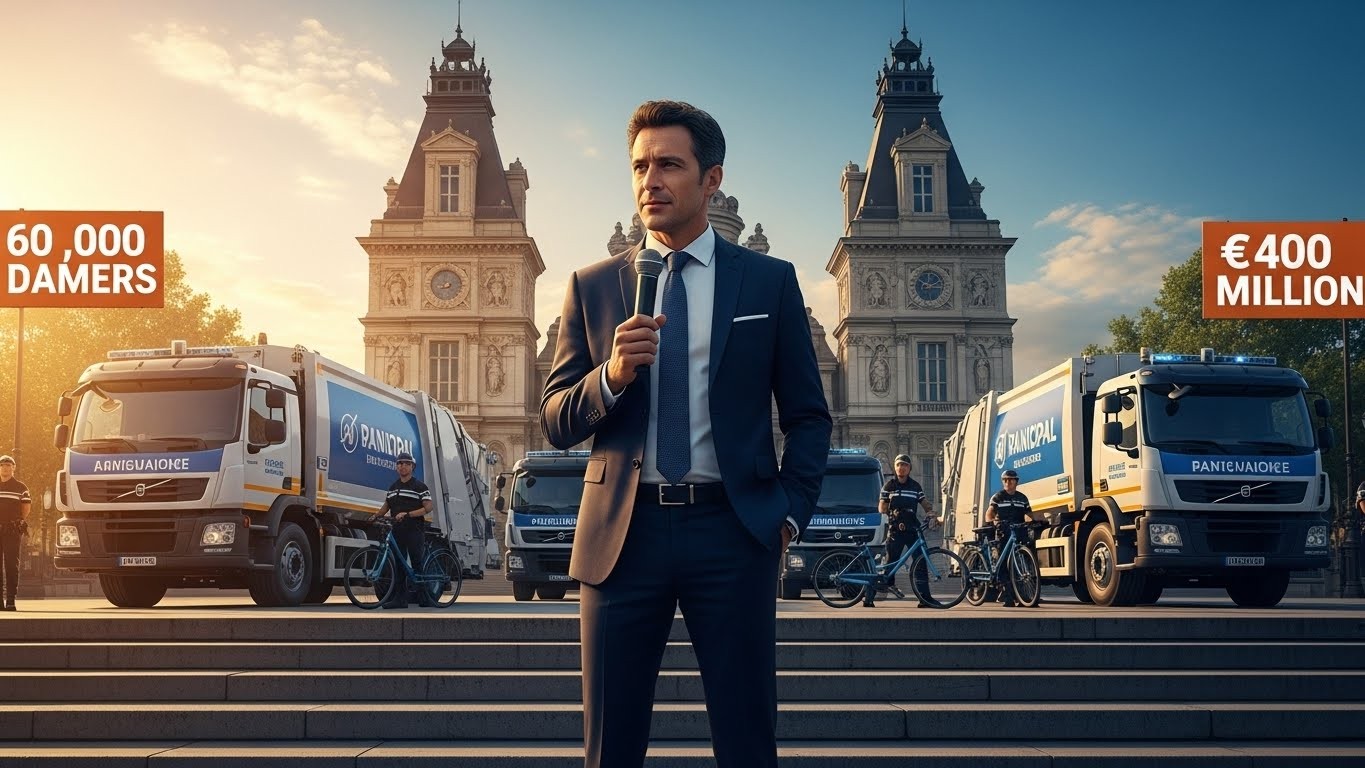 Pierre-Yves Bournazel (Horizons) dévoile son plan choc pour Paris 2026 : propreté privatisée, police municipale renforcée, 60 000 logements libérés et 400 millions d’économies. Son ambition ? Des élus propres et une ville qui respire enfin.