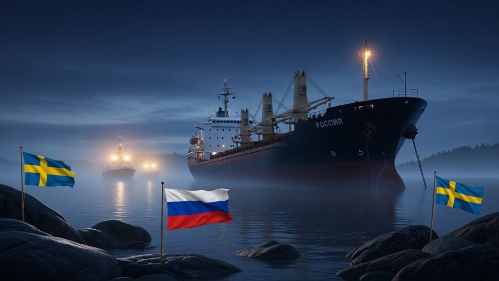 Navire Russe Sanctionné Inspecté par la Suède