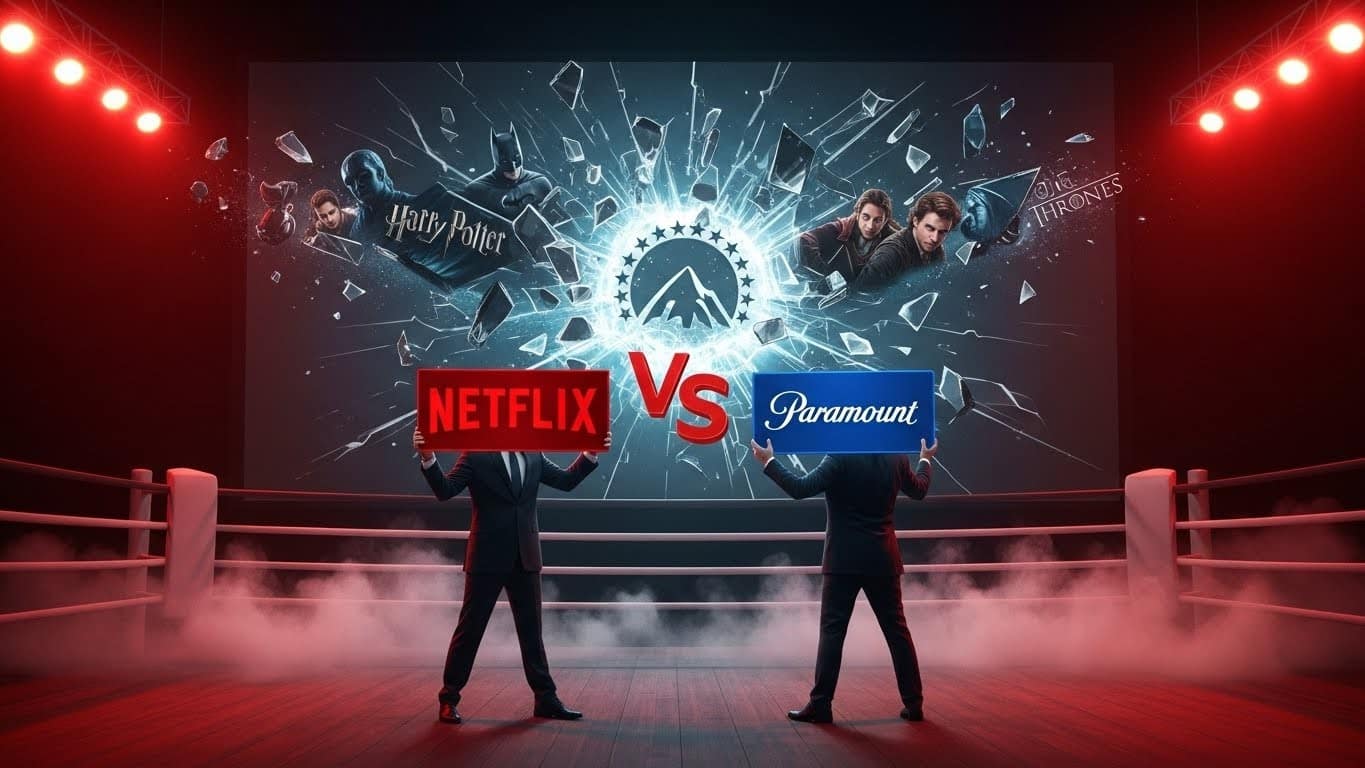 Netflix croyait avoir gagné Warner pour 82,7 Md$, mais Paramount Skydance contre-attaque à 108 Md$. Une guerre totale qui va redessiner tout le cinéma et le streaming.