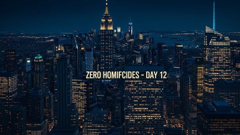 New York : 12 Jours Sans Meurtre, un Record Historique !