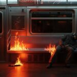 New York : Un Lycéen Met le Feu à un Sans-Abri dans le Métro