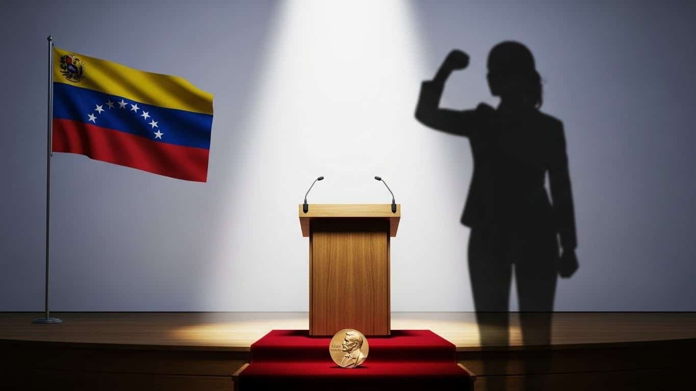 Maria Corina Machado, lauréate du Nobel de la paix 2025, reste introuvable au Venezuela. Sa fille recevra le prix à sa place à Oslo. Une absence lourde de sens face à la répression de Maduro.