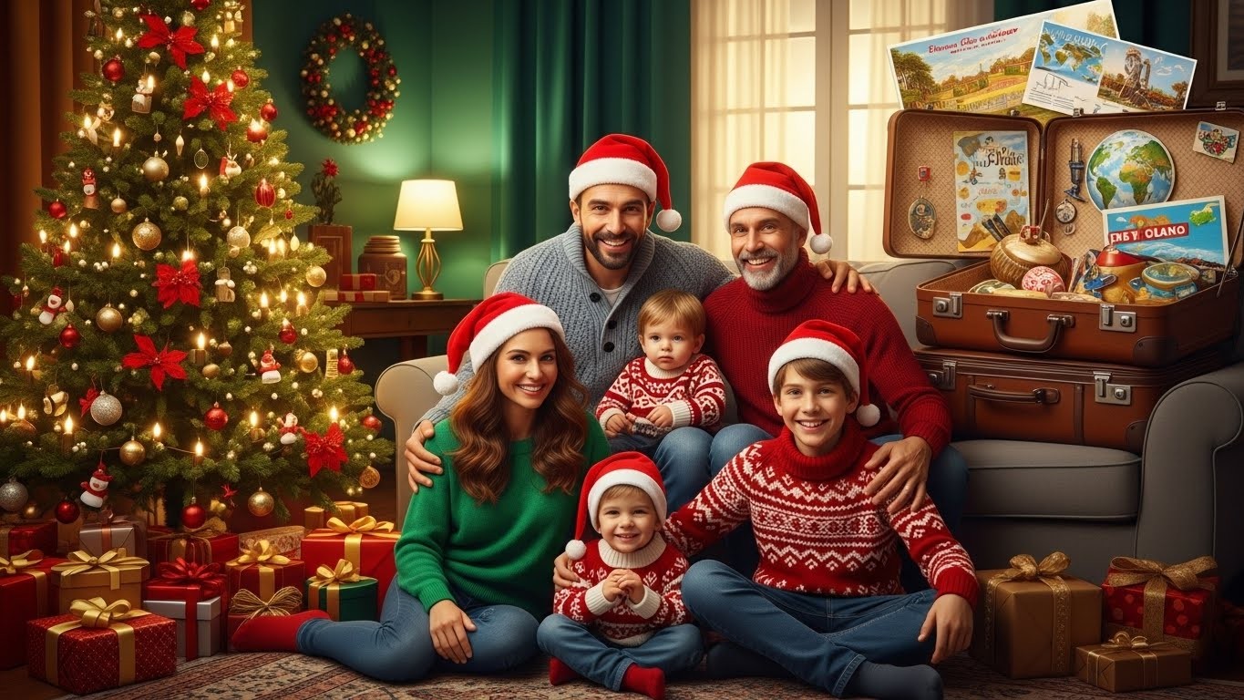 Découvrez l'histoire touchante d'une famille qui, après plus de deux ans à voyager autour du monde avec trois enfants, savoure un Noël traditionnel en France. Une aventure extraordinaire et un retour réconfortant.